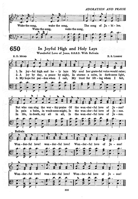 The Church Hymnal: the official hymnal of the Seventh-Day Adventist Church page 527