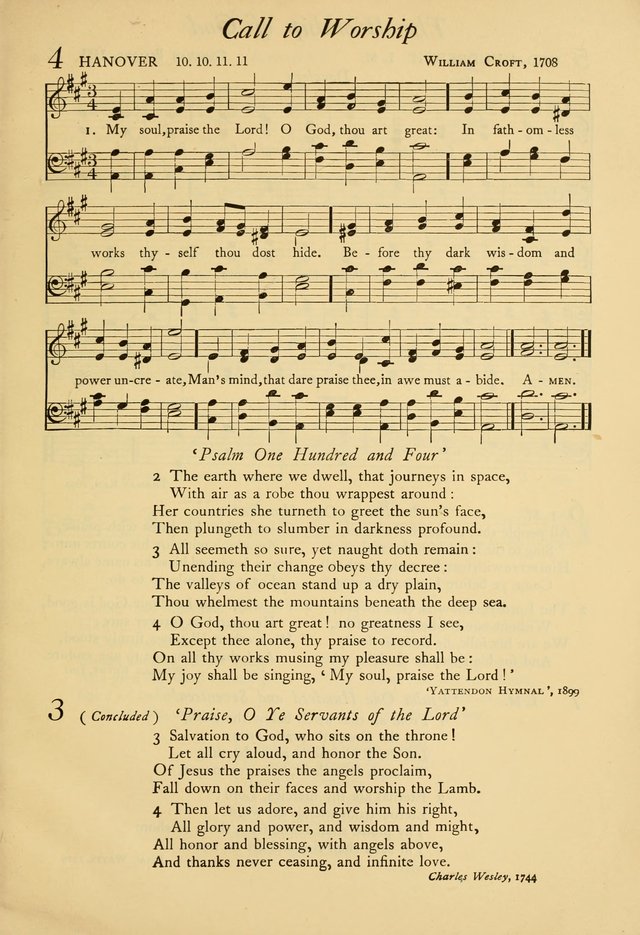The Council Hymnal: a selection of hymns and tunes chosen from the Pilgrim Hymnal for the use of the National Council of Congregational Churches page 3