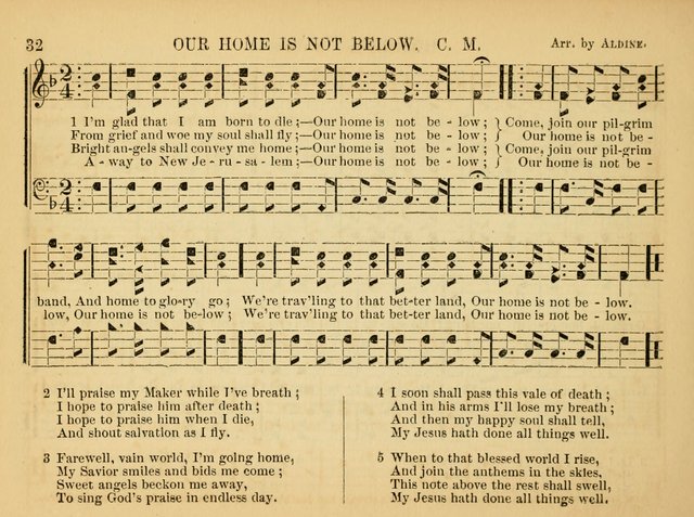 The Christian Harp and Sabbath School Songster: designed for the use of the social religious circle, revivals, and the Sabbath school (14th ed.) page 32