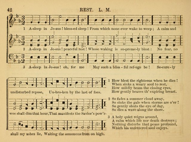 The Christian Harp and Sabbath School Songster: designed for the use of the social religious circle, revivals, and the Sabbath school (14th ed.) page 42