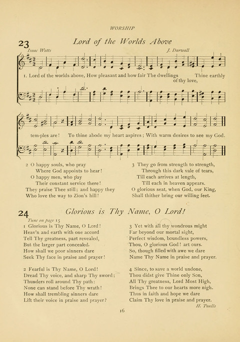 The Calvary Hymnal: for Sunday School, Prayer Meeting and Church Service page 16