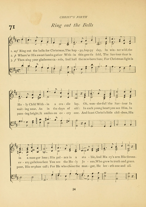 The Calvary Hymnal: for Sunday School, Prayer Meeting and Church Service page 54