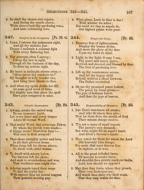 Congregational Hymn and Tune Book; containing the Psalms and Hymns of the General Association of Connecticut, adapted to Suitable Tunes page 107