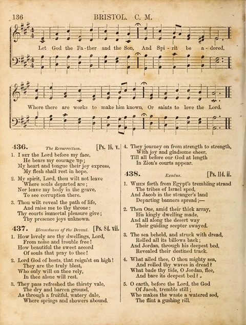 Congregational Hymn and Tune Book; containing the Psalms and Hymns of the General Association of Connecticut, adapted to Suitable Tunes page 136