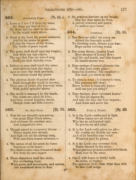 Congregational Hymn and Tune Book; containing the Psalms and Hymns of the General Association of Connecticut, adapted to Suitable Tunes page 177
