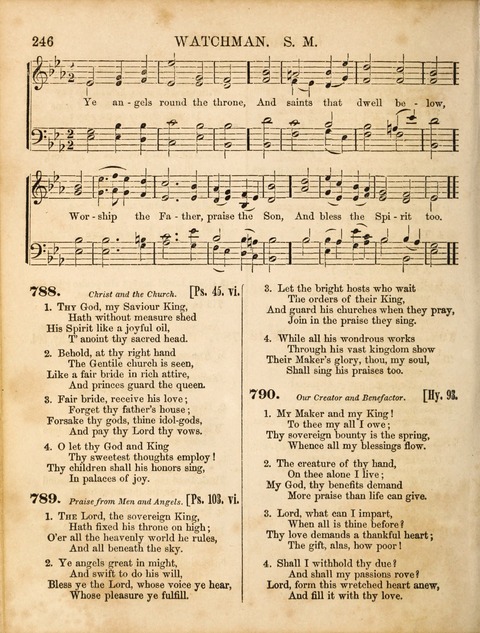 Congregational Hymn and Tune Book; containing the Psalms and Hymns of the General Association of Connecticut, adapted to Suitable Tunes page 246