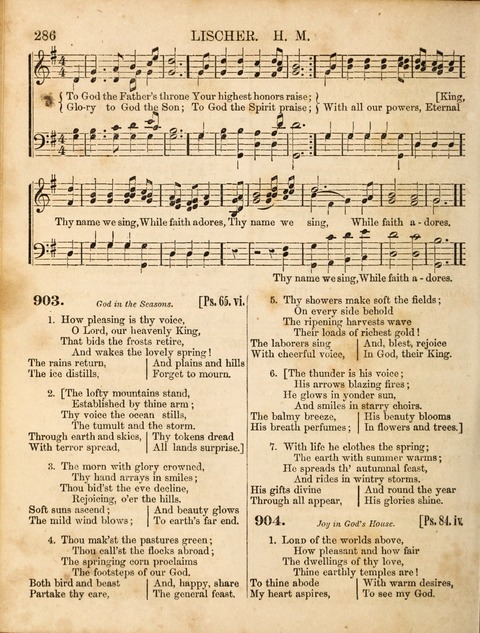 Congregational Hymn and Tune Book; containing the Psalms and Hymns of the General Association of Connecticut, adapted to Suitable Tunes page 286