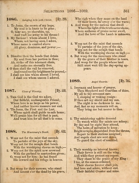 Congregational Hymn and Tune Book; containing the Psalms and Hymns of the General Association of Connecticut, adapted to Suitable Tunes page 363