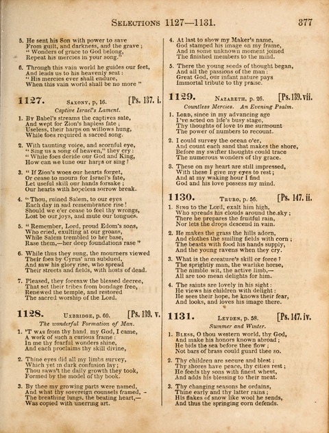 Congregational Hymn and Tune Book; containing the Psalms and Hymns of the General Association of Connecticut, adapted to Suitable Tunes page 379
