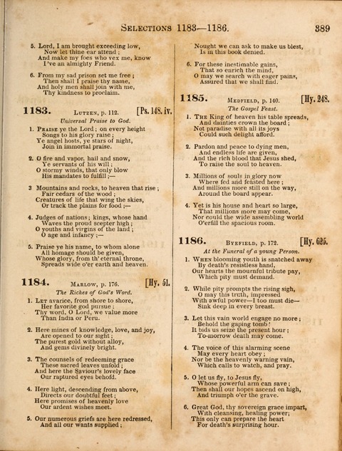 Congregational Hymn and Tune Book; containing the Psalms and Hymns of the General Association of Connecticut, adapted to Suitable Tunes page 393