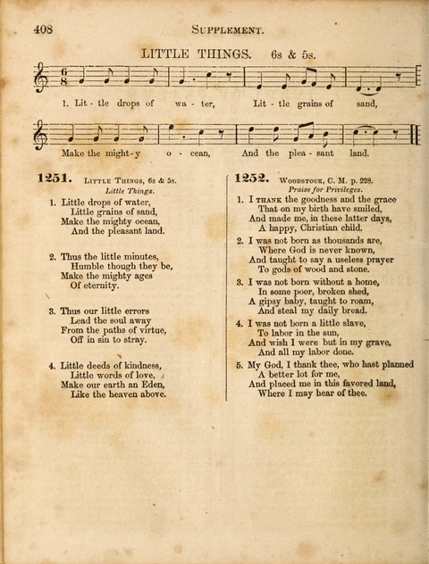 Congregational Hymn and Tune Book; containing the Psalms and Hymns of the General Association of Connecticut, adapted to Suitable Tunes page 412