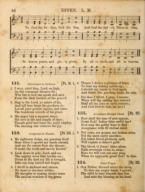 Congregational Hymn and Tune Book; containing the Psalms and Hymns of the General Association of Connecticut, adapted to Suitable Tunes page 44