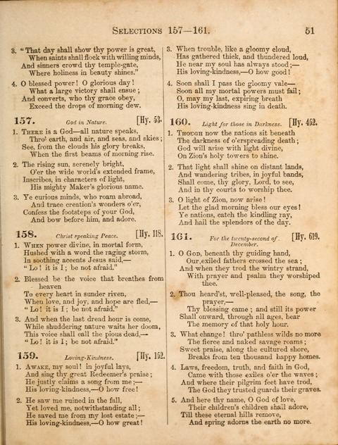 Congregational Hymn and Tune Book; containing the Psalms and Hymns of the General Association of Connecticut, adapted to Suitable Tunes page 51