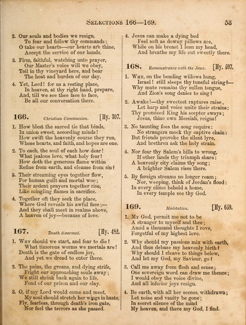 Congregational Hymn and Tune Book; containing the Psalms and Hymns of the General Association of Connecticut, adapted to Suitable Tunes page 53