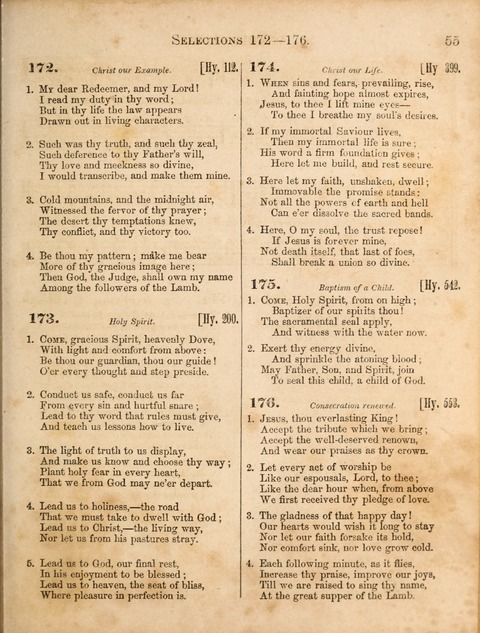 Congregational Hymn and Tune Book; containing the Psalms and Hymns of the General Association of Connecticut, adapted to Suitable Tunes page 55