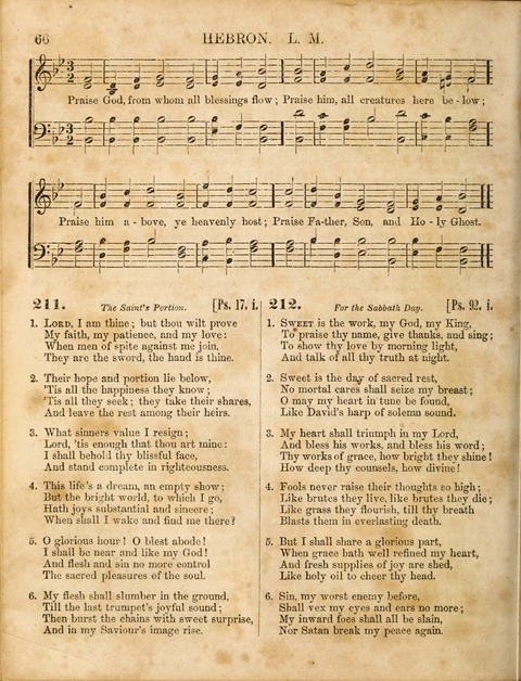 Congregational Hymn and Tune Book; containing the Psalms and Hymns of the General Association of Connecticut, adapted to Suitable Tunes page 66