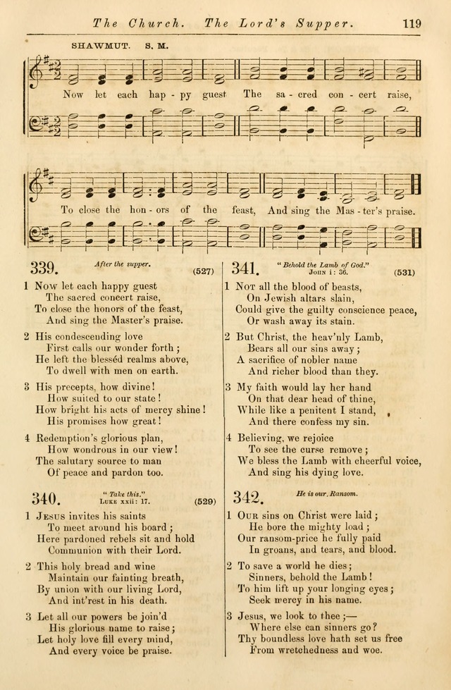 Christian Hymn and Tune Book, for use in Churches, and for Social and Family Devotions page 126