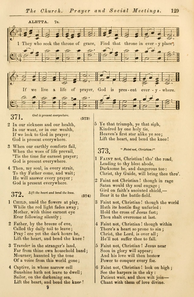 Christian Hymn and Tune Book, for use in Churches, and for Social and Family Devotions page 136
