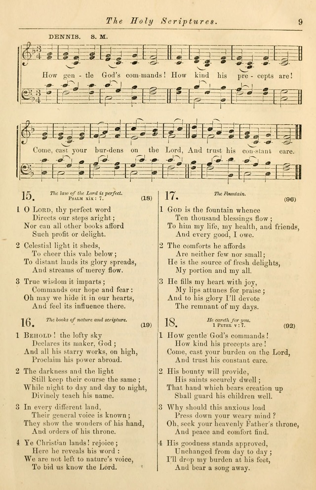 Christian Hymn and Tune Book, for use in Churches, and for Social and Family Devotions page 16