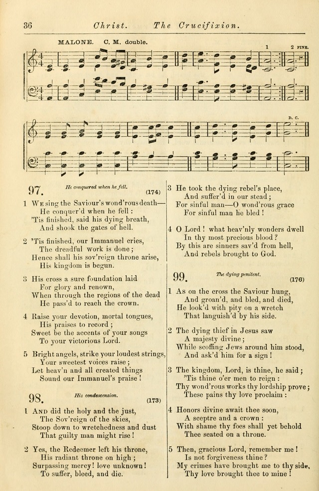 Christian Hymn and Tune Book, for use in Churches, and for Social and Family Devotions page 43