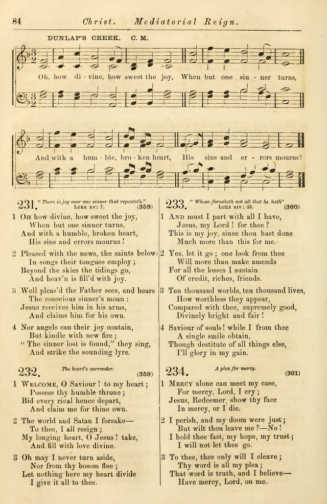 Christian Hymn and Tune Book, for use in Churches, and for Social and Family Devotions page 91