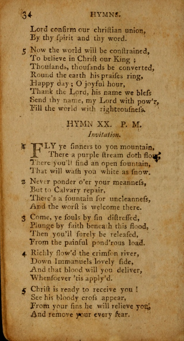 A Collection of Hymns for the Use of Christians. (4th ed.) page 34