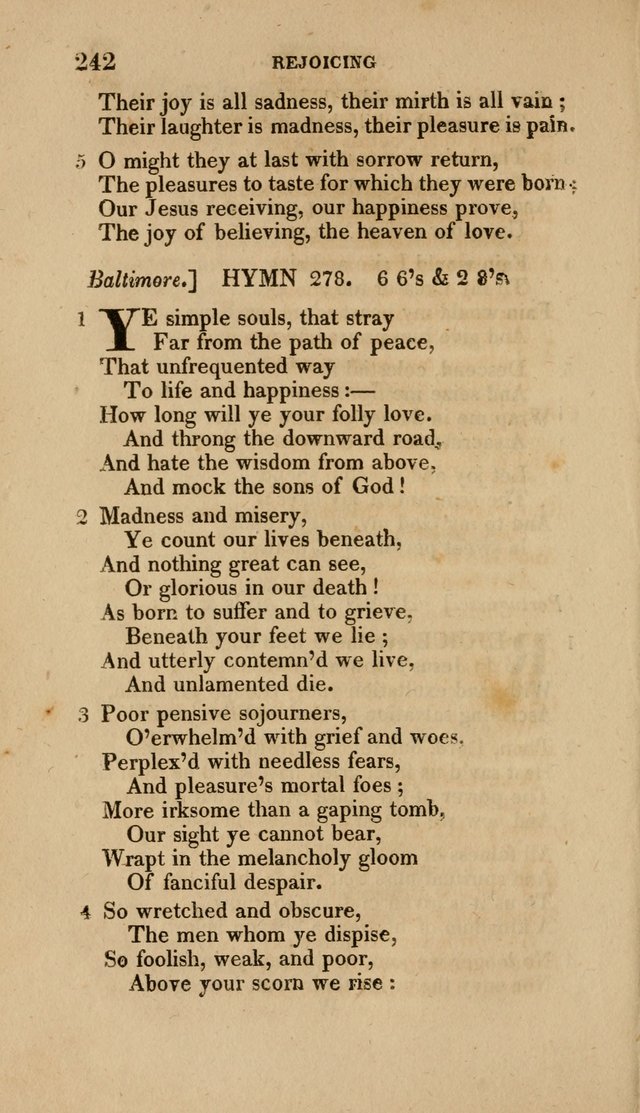 A Collection of Hymns for the Use of the Methodist Episcopal Church: Principally from the Collection of the Rev. John Wesley. M. A. page 247