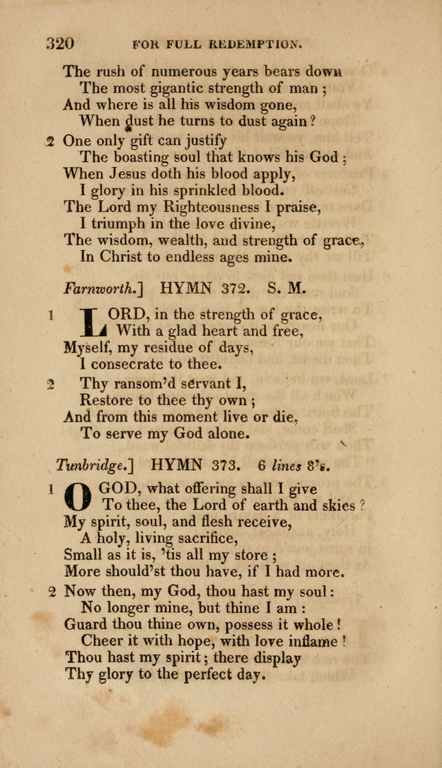 A Collection of Hymns for the Use of the Methodist Episcopal Church: Principally from the Collection of the Rev. John Wesley. M. A. page 325