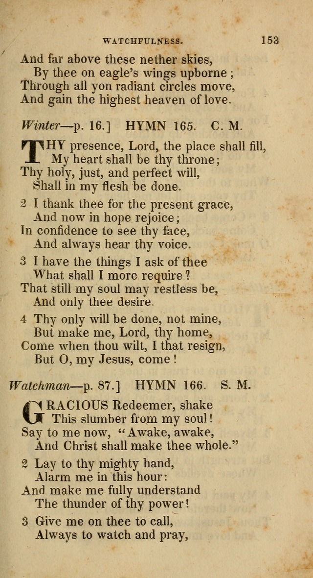 A Collection of Hymns for the Use of the Methodist Episcopal Church: principally from the collection of  Rev. John Wesley, M. A., late fellow of Lincoln College, Oxford; with... (Rev. & corr.) page 153