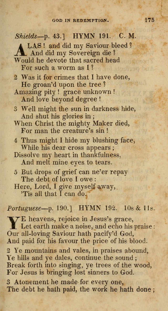A Collection of Hymns for the Use of the Methodist Episcopal Church: principally from the collection of  Rev. John Wesley, M. A., late fellow of Lincoln College, Oxford; with... (Rev. & corr.) page 175