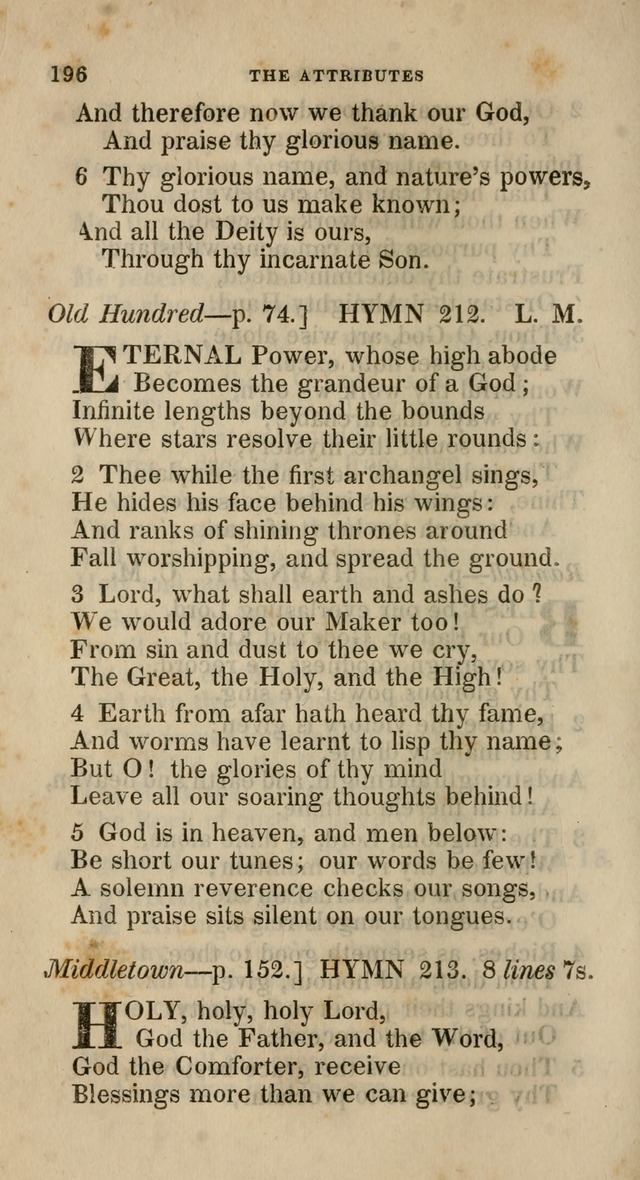 A Collection of Hymns for the Use of the Methodist Episcopal Church: principally from the collection of  Rev. John Wesley, M. A., late fellow of Lincoln College, Oxford; with... (Rev. & corr.) page 196