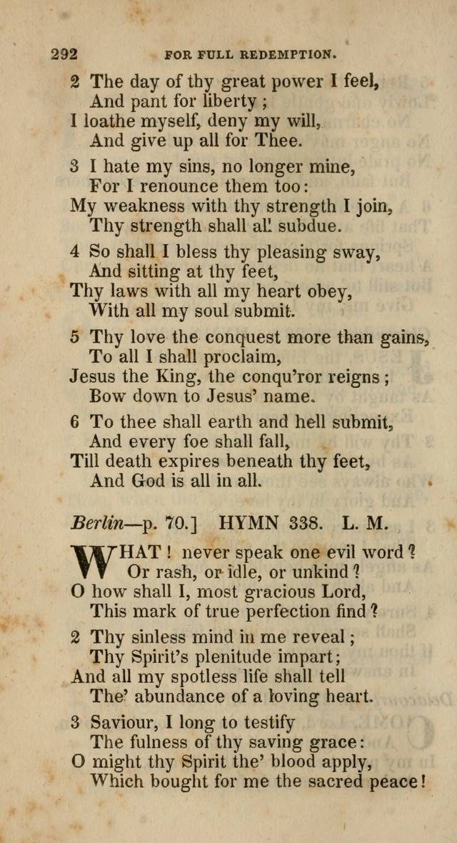 A Collection of Hymns for the Use of the Methodist Episcopal Church: principally from the collection of  Rev. John Wesley, M. A., late fellow of Lincoln College, Oxford; with... (Rev. & corr.) page 292