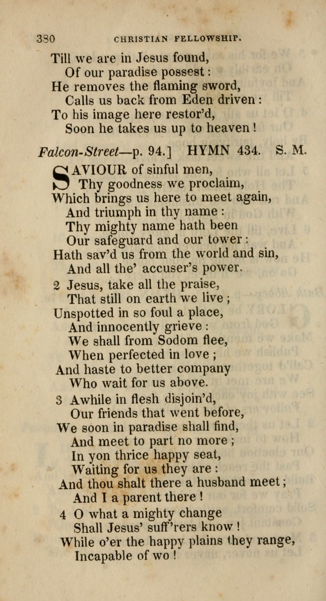 A Collection of Hymns for the Use of the Methodist Episcopal Church: principally from the collection of  Rev. John Wesley, M. A., late fellow of Lincoln College, Oxford; with... (Rev. & corr.) page 380