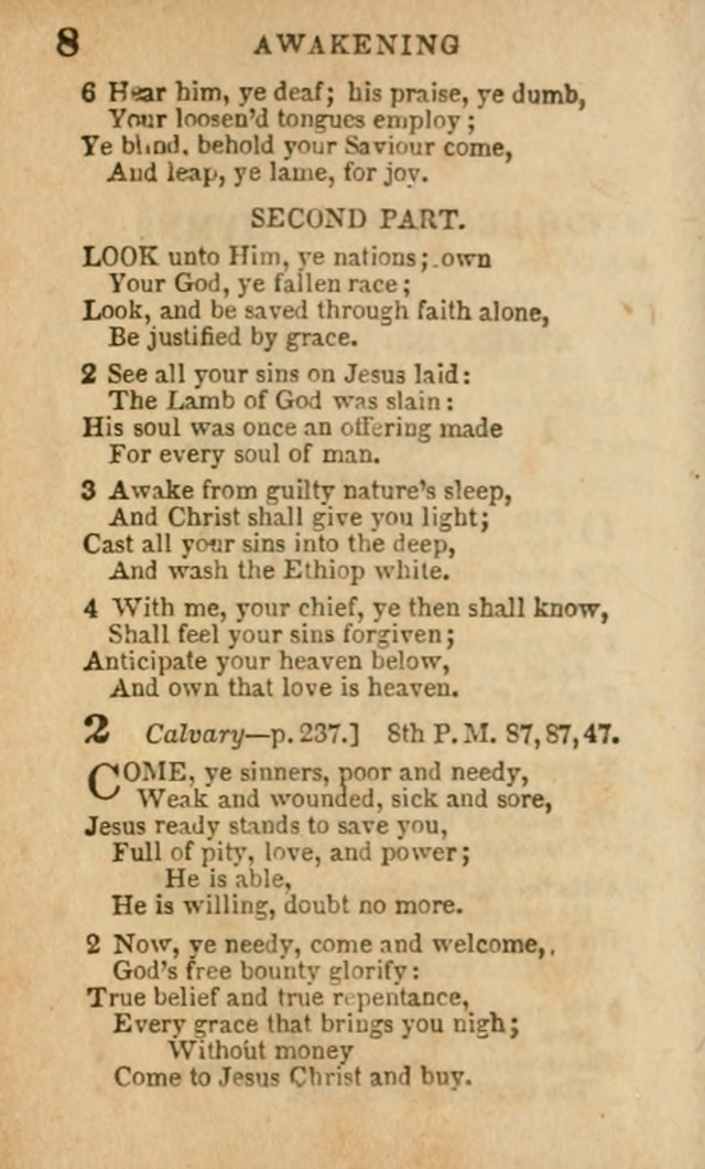 A Collection of Hymns: for the use of the Methodist Episcopal Church, principally from the collection of the Rev. John Wesley, A. M., late fellow of Lincoln College..(Rev. and corr. with a supplement) page 8