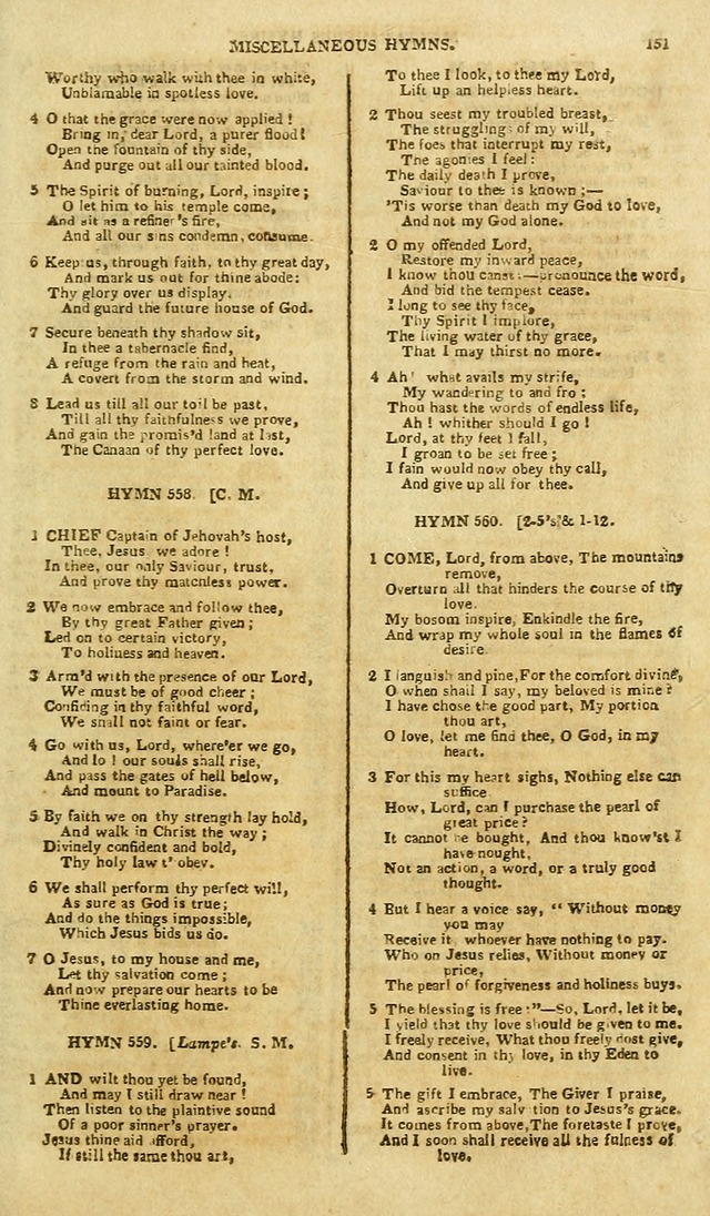 A Collection of Hymns: for the use of the people called Methodists; in miniature page 155