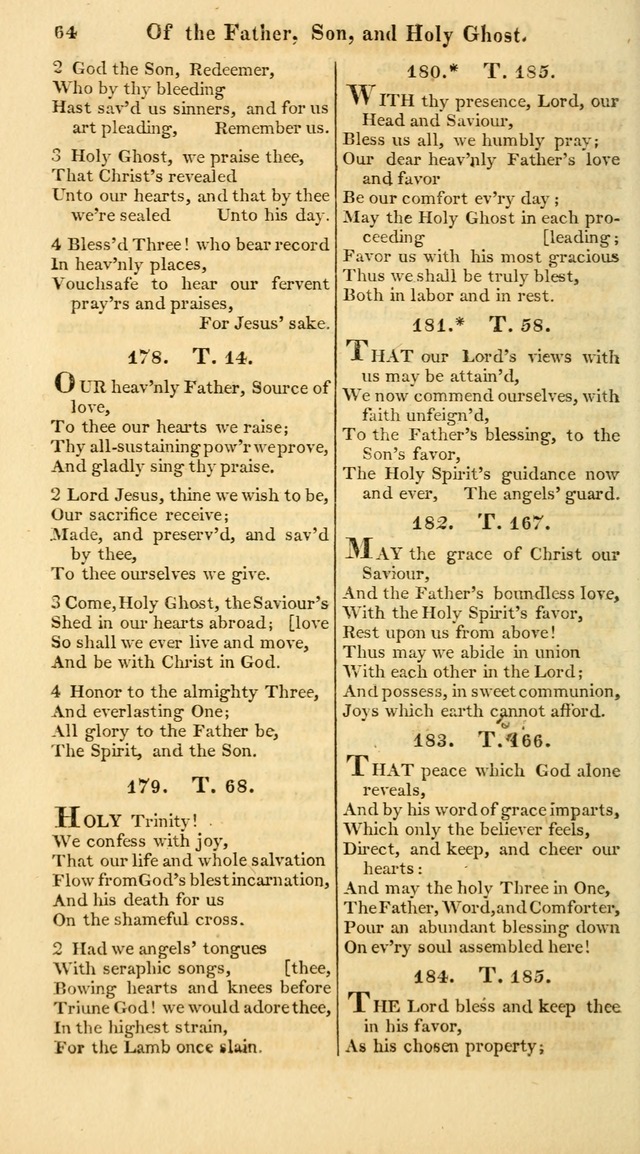 A Collection of Hymns for the Use of the Protestant Church of the United Brethren. (New and Rev. ed.) page 64