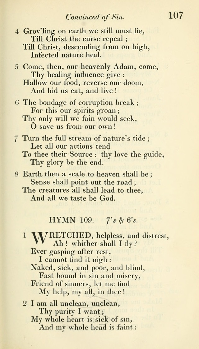 A Collection of Hymns, for the Use of the People Called Methodists, with a Supplement page 109