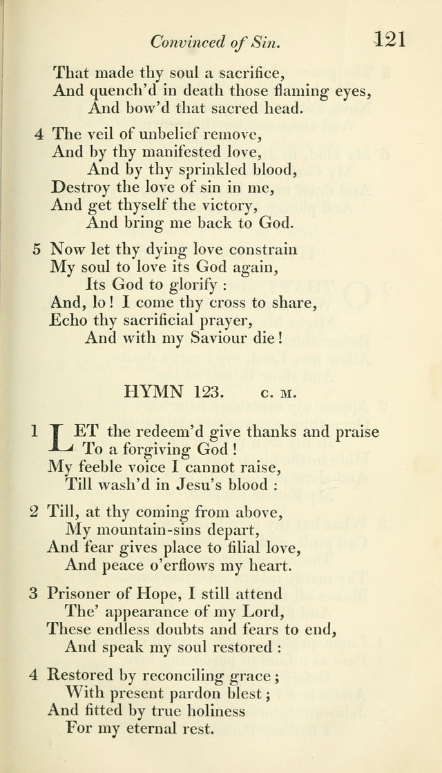 A Collection of Hymns, for the Use of the People Called Methodists, with a Supplement page 123