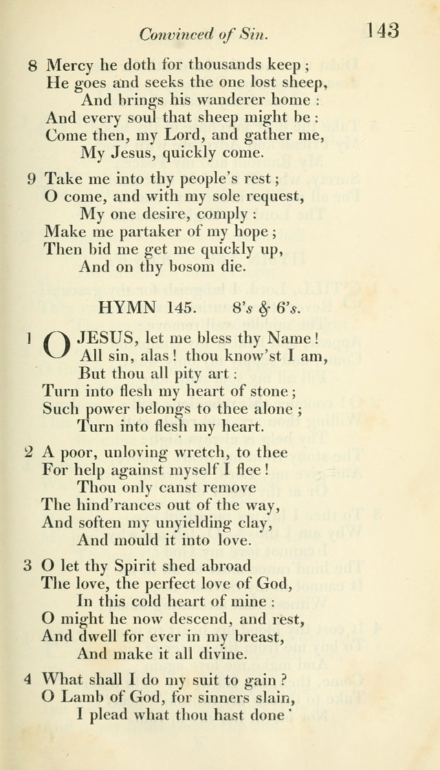 A Collection of Hymns, for the Use of the People Called Methodists, with a Supplement page 145