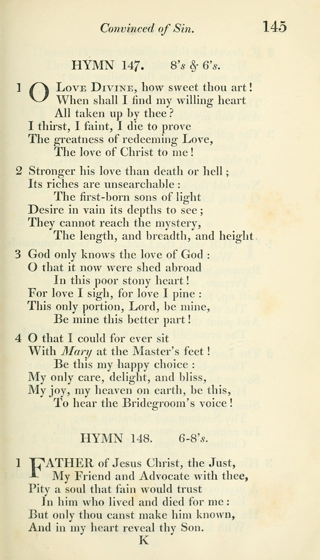 A Collection of Hymns, for the Use of the People Called Methodists, with a Supplement page 147