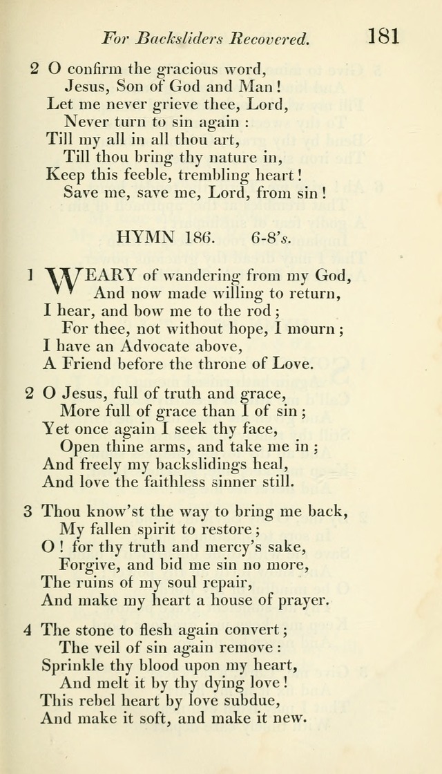 A Collection of Hymns, for the Use of the People Called Methodists, with a Supplement page 183