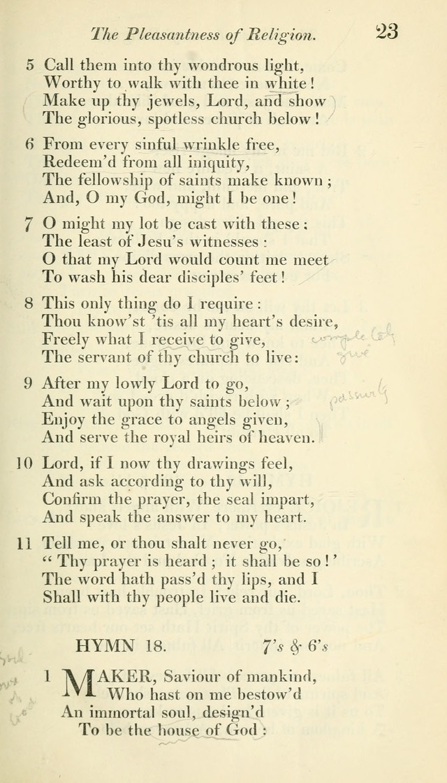 A Collection of Hymns, for the Use of the People Called Methodists, with a Supplement page 25