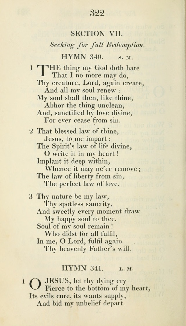 A Collection of Hymns, for the Use of the People Called Methodists, with a Supplement page 324