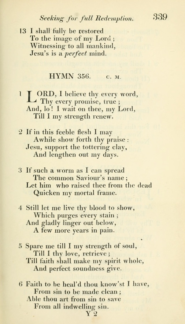 A Collection of Hymns, for the Use of the People Called Methodists, with a Supplement page 341