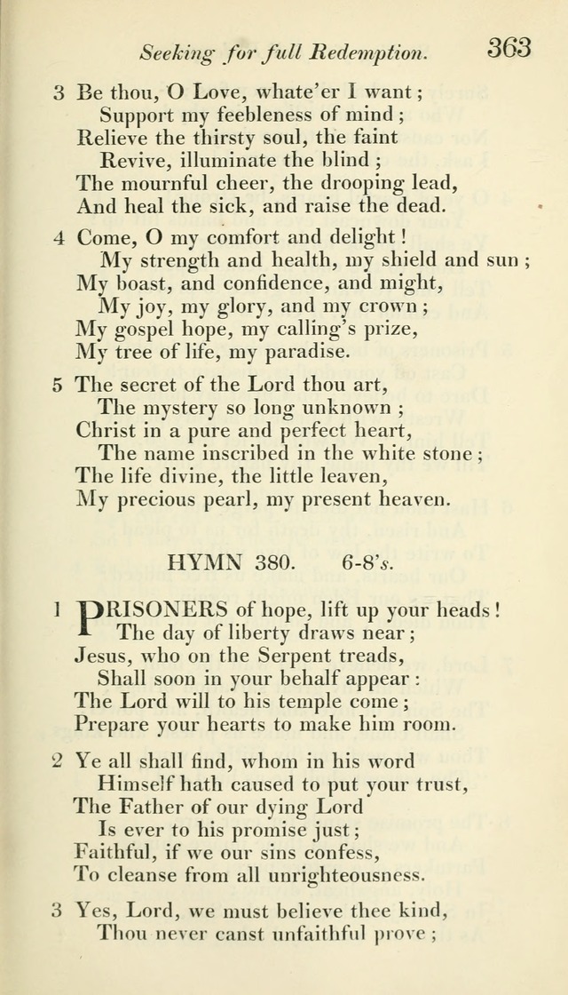 A Collection of Hymns, for the Use of the People Called Methodists, with a Supplement page 365