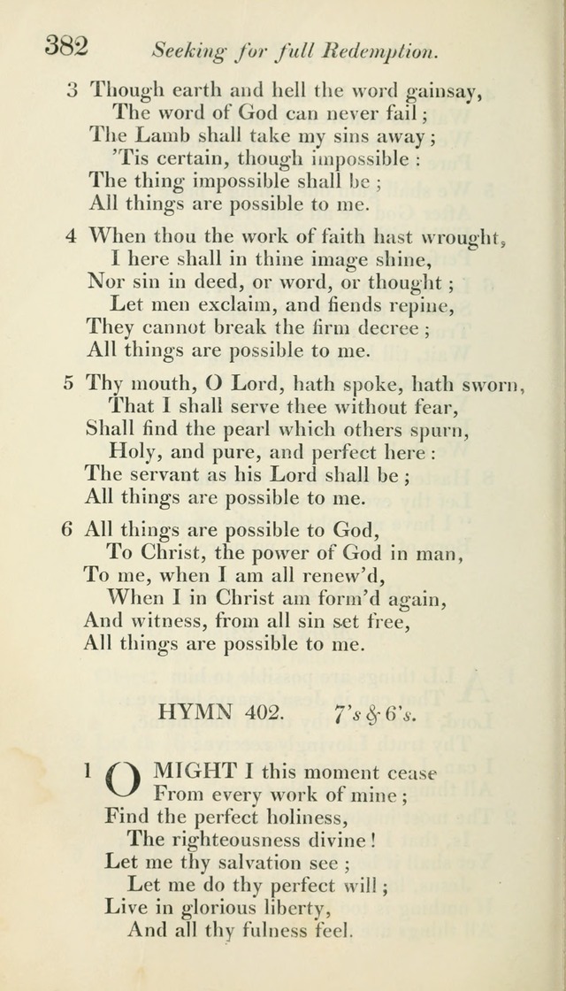 A Collection of Hymns, for the Use of the People Called Methodists, with a Supplement page 384
