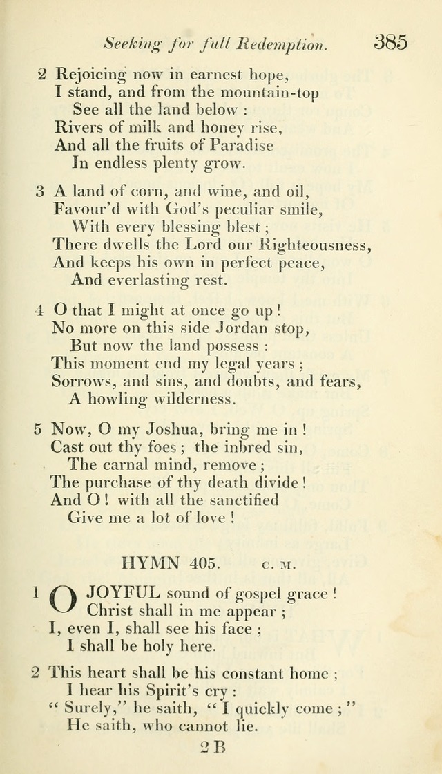 A Collection of Hymns, for the Use of the People Called Methodists, with a Supplement page 387