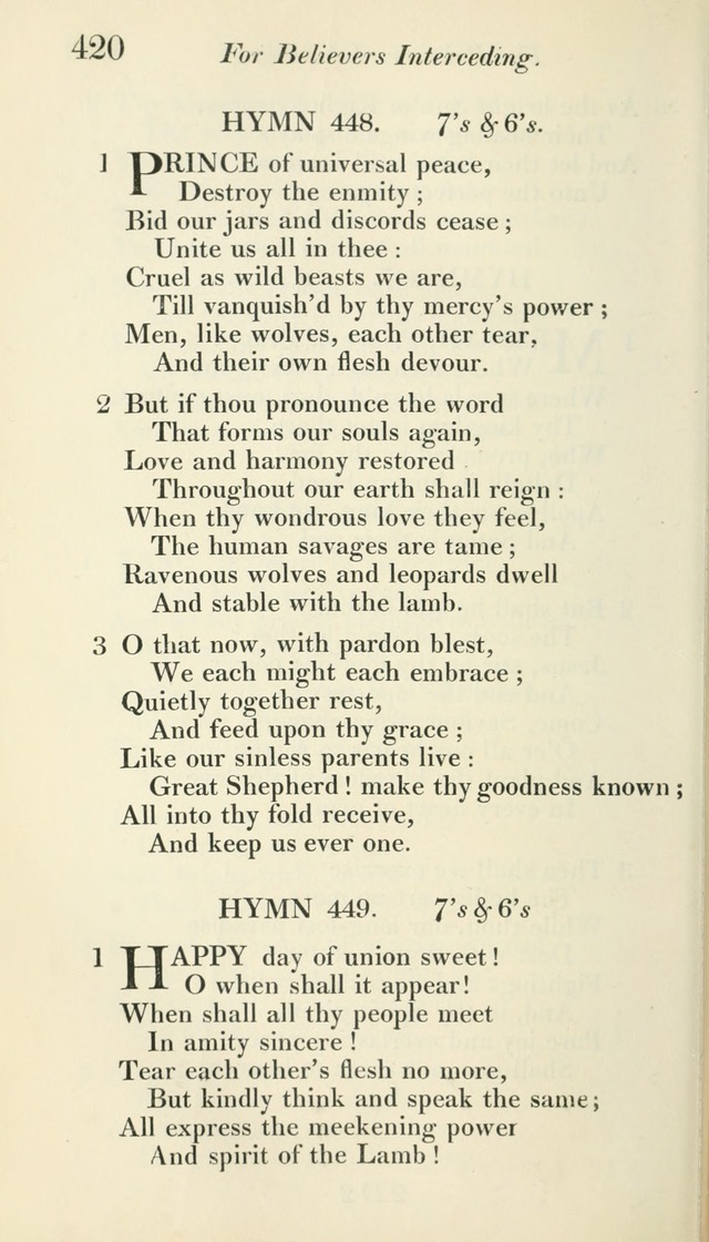 A Collection of Hymns, for the Use of the People Called Methodists, with a Supplement page 422