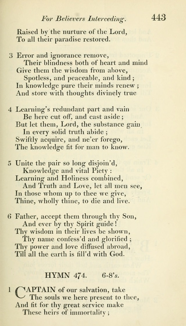 A Collection of Hymns, for the Use of the People Called Methodists, with a Supplement page 445