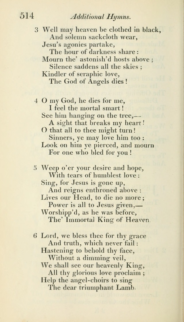 A Collection of Hymns, for the Use of the People Called Methodists, with a Supplement page 516